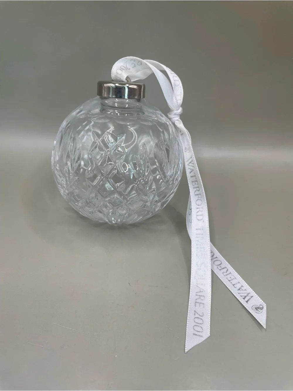 Vintage Waterford Crystal Times Square Ball 2001 Christmas 3” Ornament